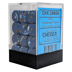 U2 CHX 24806 Brush Wavebreak/gold 12mm d6 Dice Block (36 dice)