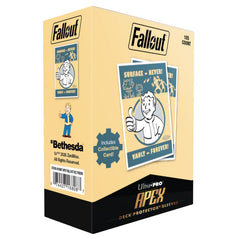 PREORDER U2 Ultra Pro: UP16808 Fallout - Vault Boy - Surface-Never! Vault-Forever! 105ct APEX DECK PROTECTOR