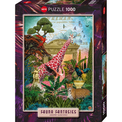 Puzzle - Heye - Sanchez; Fauna Fantasies Giraffolove 1000pc