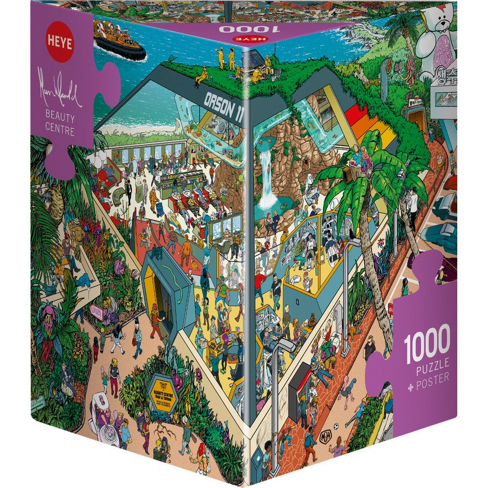 Puzzle - Heye - Triangular Box - Herold; Beauty Centre 1000pc