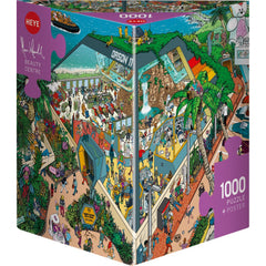 Puzzle - Heye - Triangular Box - Herold; Beauty Centre 1000pc