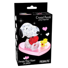 PREORDER Puzzle - 3D - Snoopy Hug Hart Crystal