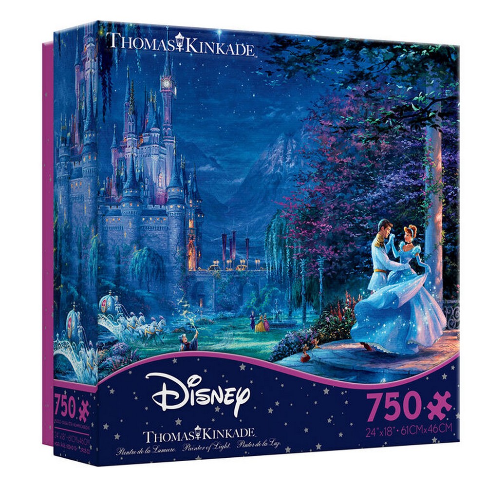Floor Puzzle - Thomas Kinkade - Disney - Cinderella Dancing in the Starlight 750pc