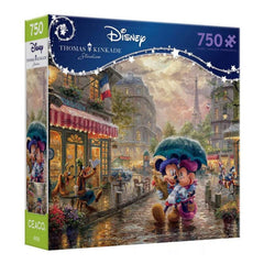 Floor Puzzle - Thomas Kinkade - Disney - Mickey and Minnie in Paris 750pc