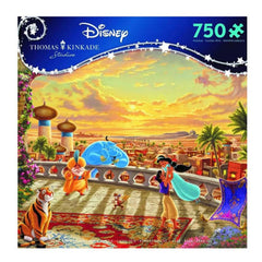 Floor Puzzle - Thomas Kinkade - Disney - Jasmine Dancing in the Dessert Sunset 750pc