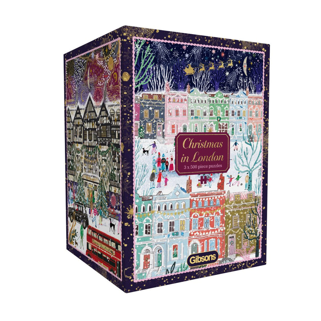 Puzzle - Gibsons - Chrismtas in London 3 x 500pc