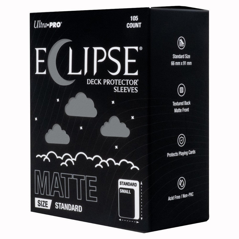 PREORDER Ultra Pro: UP16709 ECLIPSE Gloss Standard DECK PROTECTOR Sleeves: Smoke Grey - 105ct