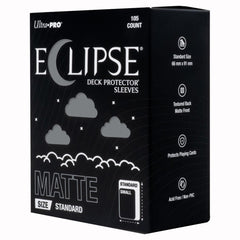 PREORDER Ultra Pro: UP16709 ECLIPSE Gloss Standard DECK PROTECTOR Sleeves: Smoke Grey - 105ct