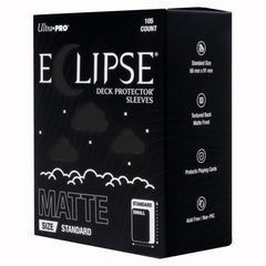 PREORDER Ultra Pro: UP16680 ECLIPSE Matte Standard DECK PROTECTOR Sleeves: Jet Black - 105ct
