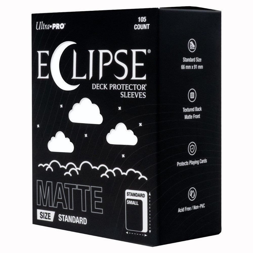 PREORDER Ultra Pro: UP16681 ECLIPSE Matte Standard DECK PROTECTOR Sleeves: Arctic White - 105ct