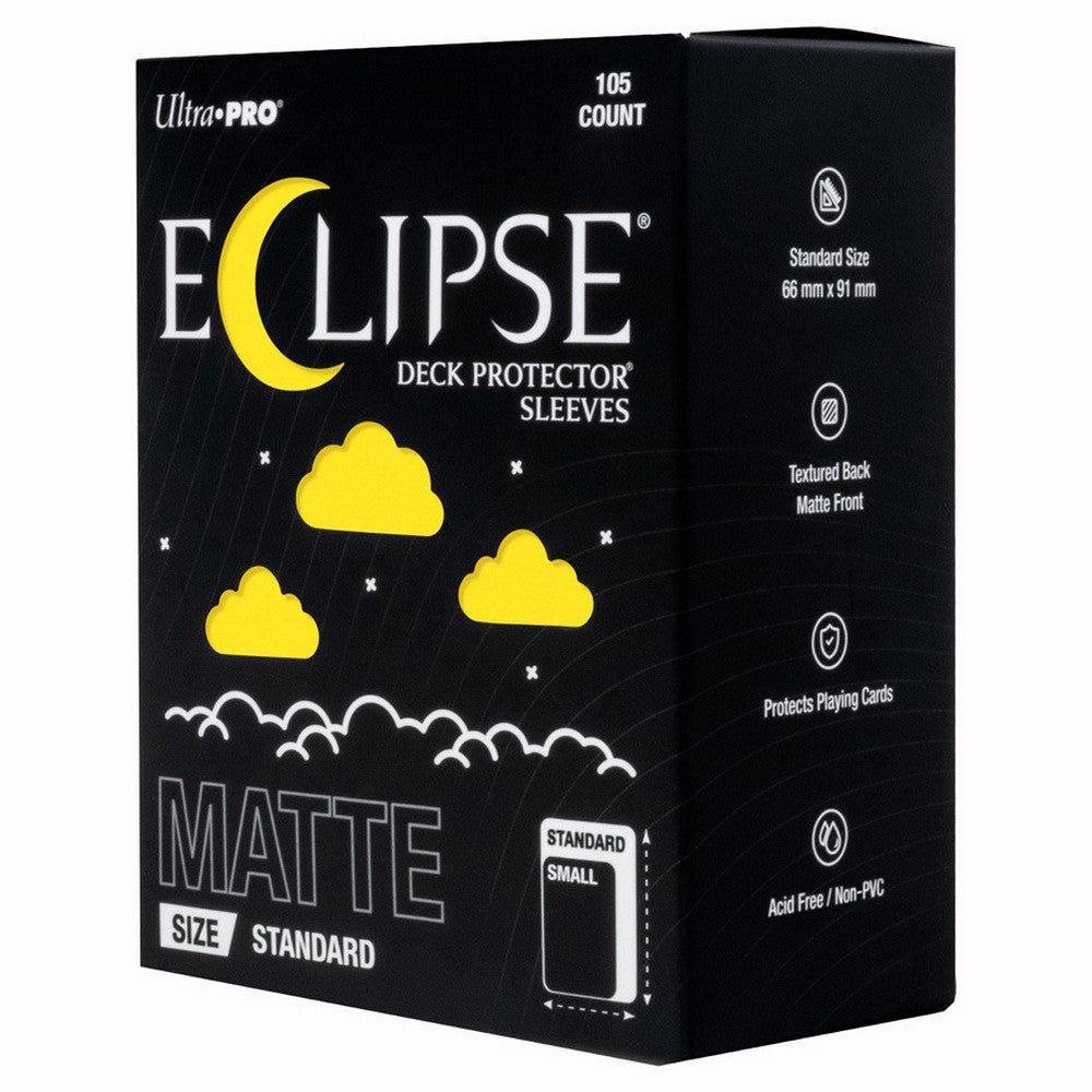 PREORDER Ultra Pro: UP16687 ECLIPSE Matte Standard DECK PROTECTOR Sleeves: Lemon Yellow - 105ct