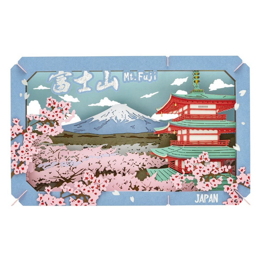 PREORDER ENSKY - Paper Theater Large - Mr. Fuji and Cherry Blossoms