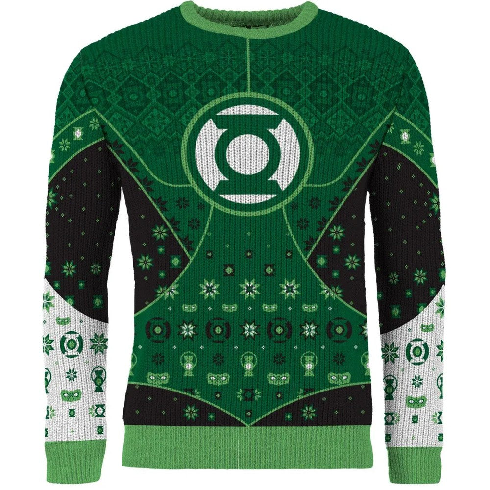 PREORDER Green Lantern Christmas Jumper (Size L)