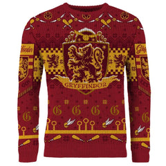 PREORDER Harry Potter: Gryffindor Quidditch Christmas Jumper (Size: M)