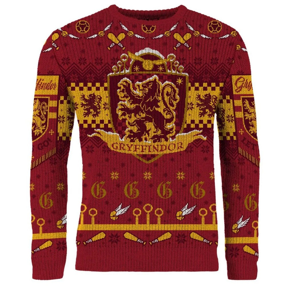 PREORDER Harry Potter: Gryffindor Quidditch Christmas Jumper (Size: XXXL)