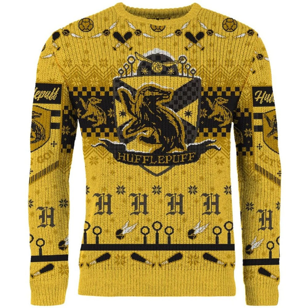 PREORDER Harry Potter: Hufflepuff Quidditch Christmas Jumper (Size: M)