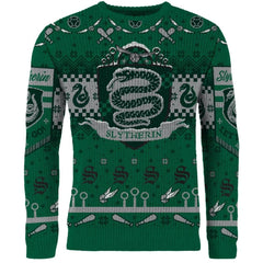 PREORDER Harry Potter: Slytherin Quidditch Christmas Jumper (Size: XXXXL)