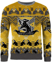 PREORDER Hufflepuff House Crest Christmas Jumper (Size L)
