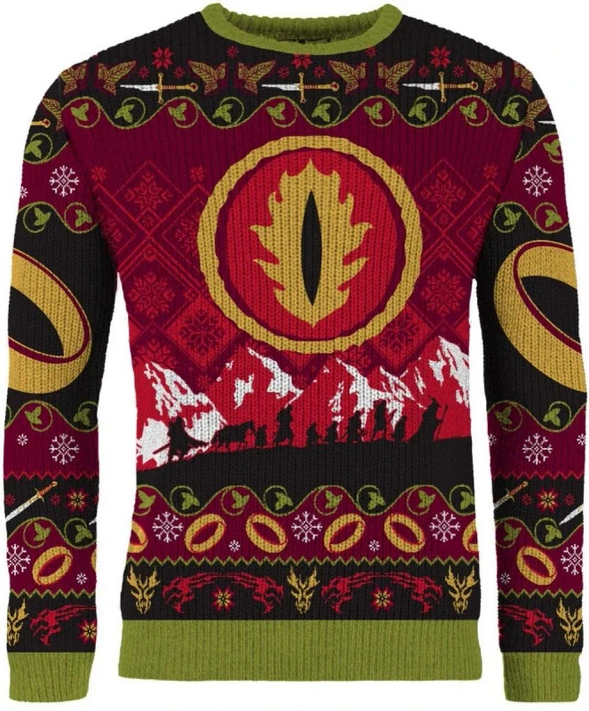PREORDER Lord Of The Rings One Ring Christmas Jumper (Size S)