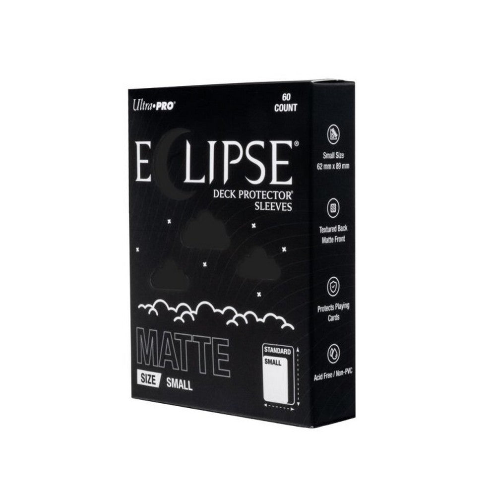 PREORDER Ultra Pro: UP16690 ECLIPSE Matte Small DECK PROTECTOR Sleeves: Jet Black - 60ct
