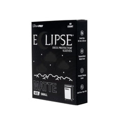 PREORDER Ultra Pro: UP16690 ECLIPSE Matte Small DECK PROTECTOR Sleeves: Jet Black - 60ct
