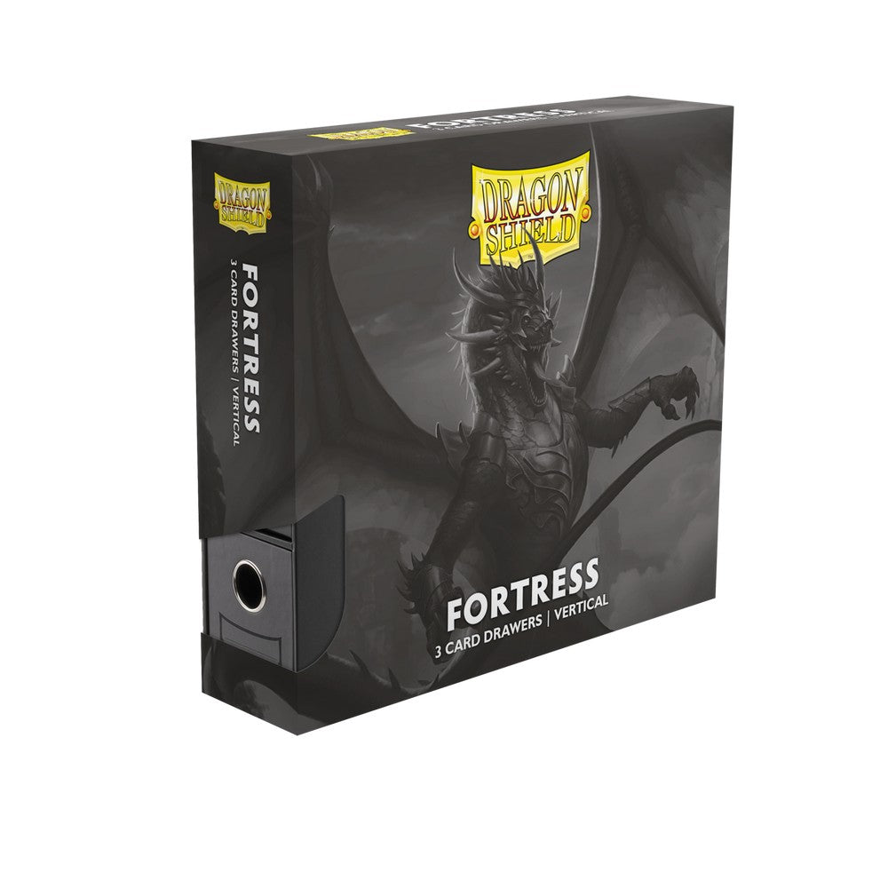 PREORDER Dragon Shield: Fortress Card Drawers  Vertical: Size 3XL  Black