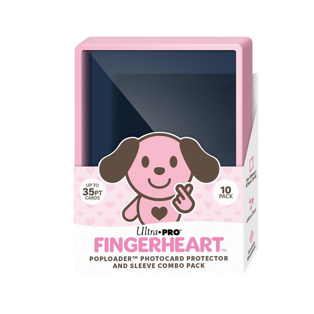 PREORDER Ultra Pro: UP16799 FINGERHEART Blush POPLOADER Photocard Protector & Sleeve Combo Pack (10 Pack)