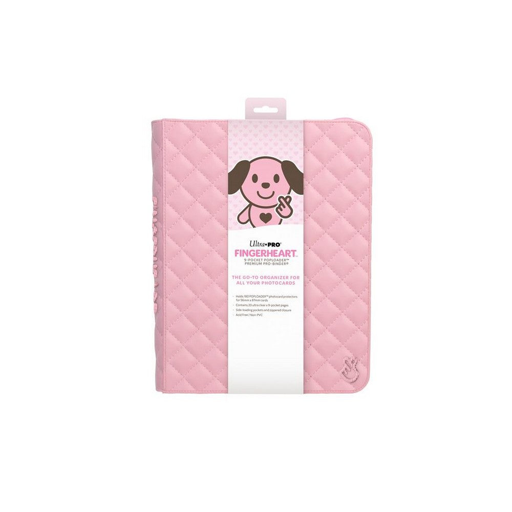 PREORDER Ultra Pro: UP16800 FINGERHEART Blush 9-Pocket POPLOADER Premium PRO-BINDER