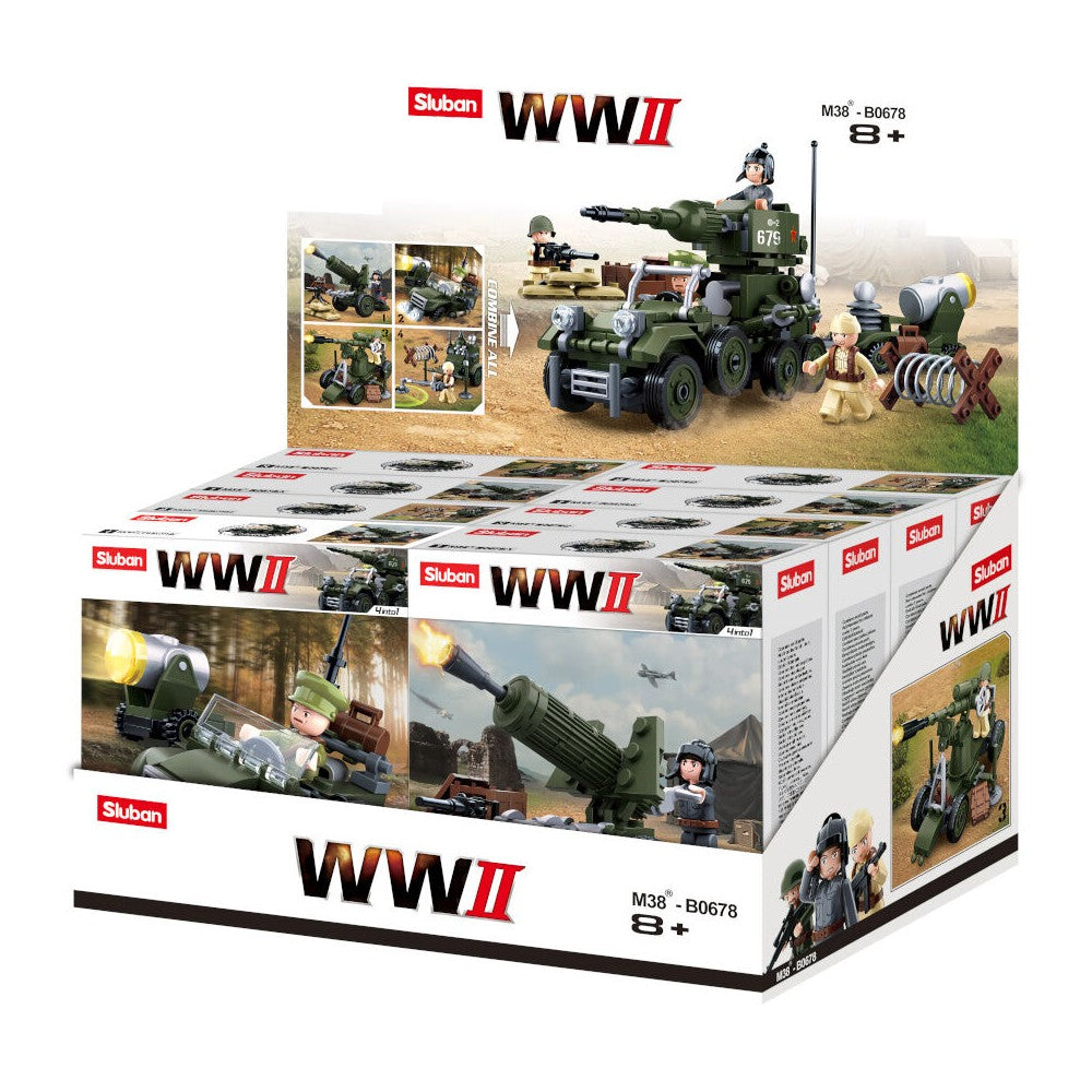 WW2 Four Designs - Display of 8pcs