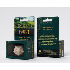 Q Workshop - The Hobbit Spindown D20 - Ember TCG Jumbo Die
