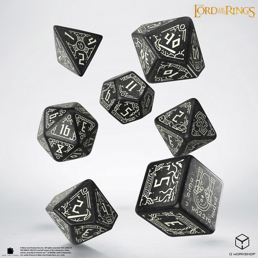 PREORDER Q Workshop - The Lord of the Rings: Moria - Glow in the dark Dice Set