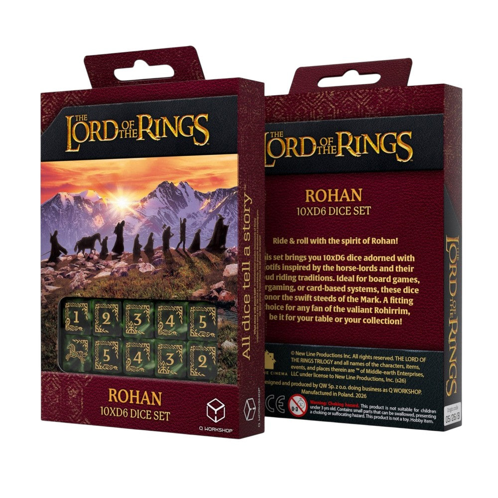 PREORDER Q Workshop - The Lord of the Rings: Rivendell 10xD6 Dice Set - Stone