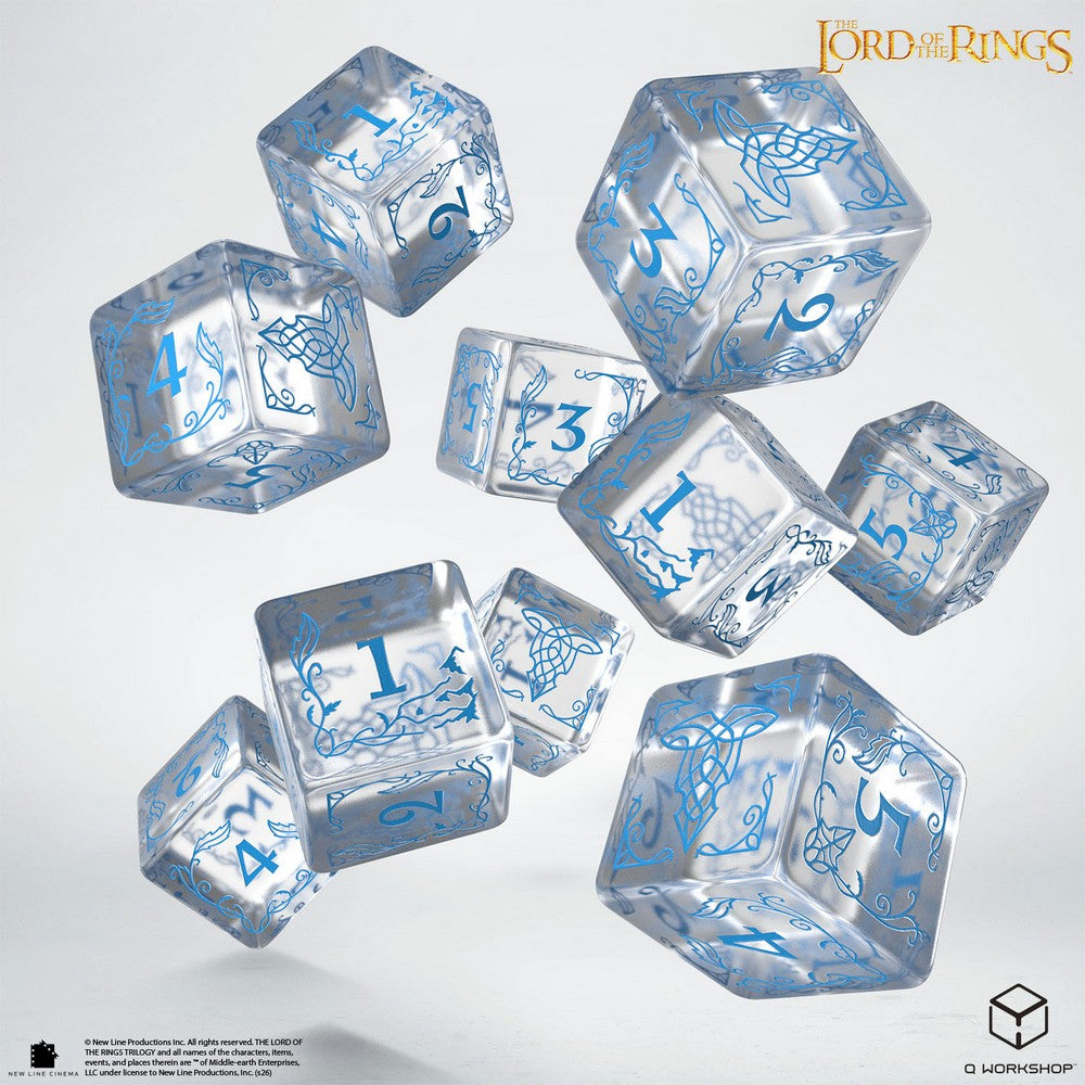 PREORDER Q Workshop - The Lord of the Rings: Rivendell 10xD6 Dice Set - Water