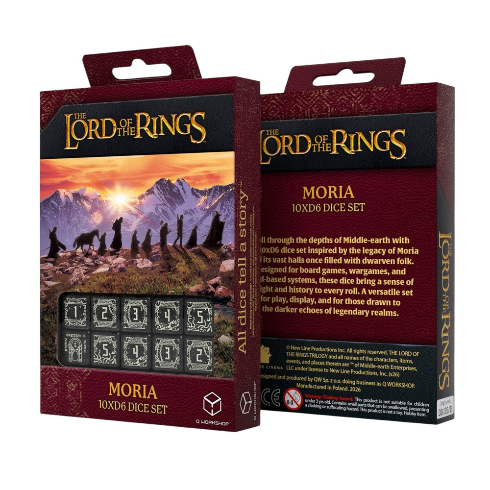 PREORDER Q Workshop - The Lord of the Rings: Mordor 10xD6 Dice Set