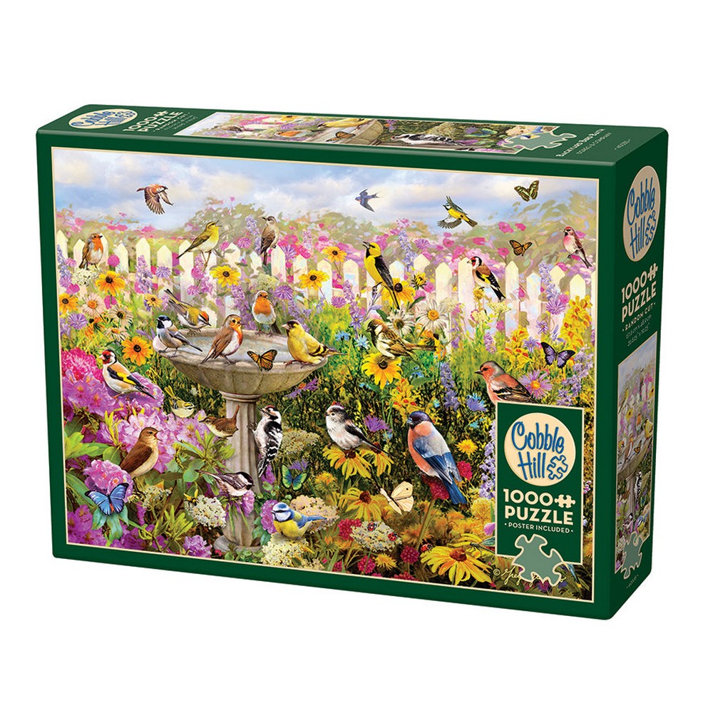 Puzzle - Cobble Hill - Backyard Bird Bath 1000pc