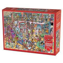 PREORDER Puzzle - Cobble Hill - DoodleTown: Bookshop Bedlam 1000pc