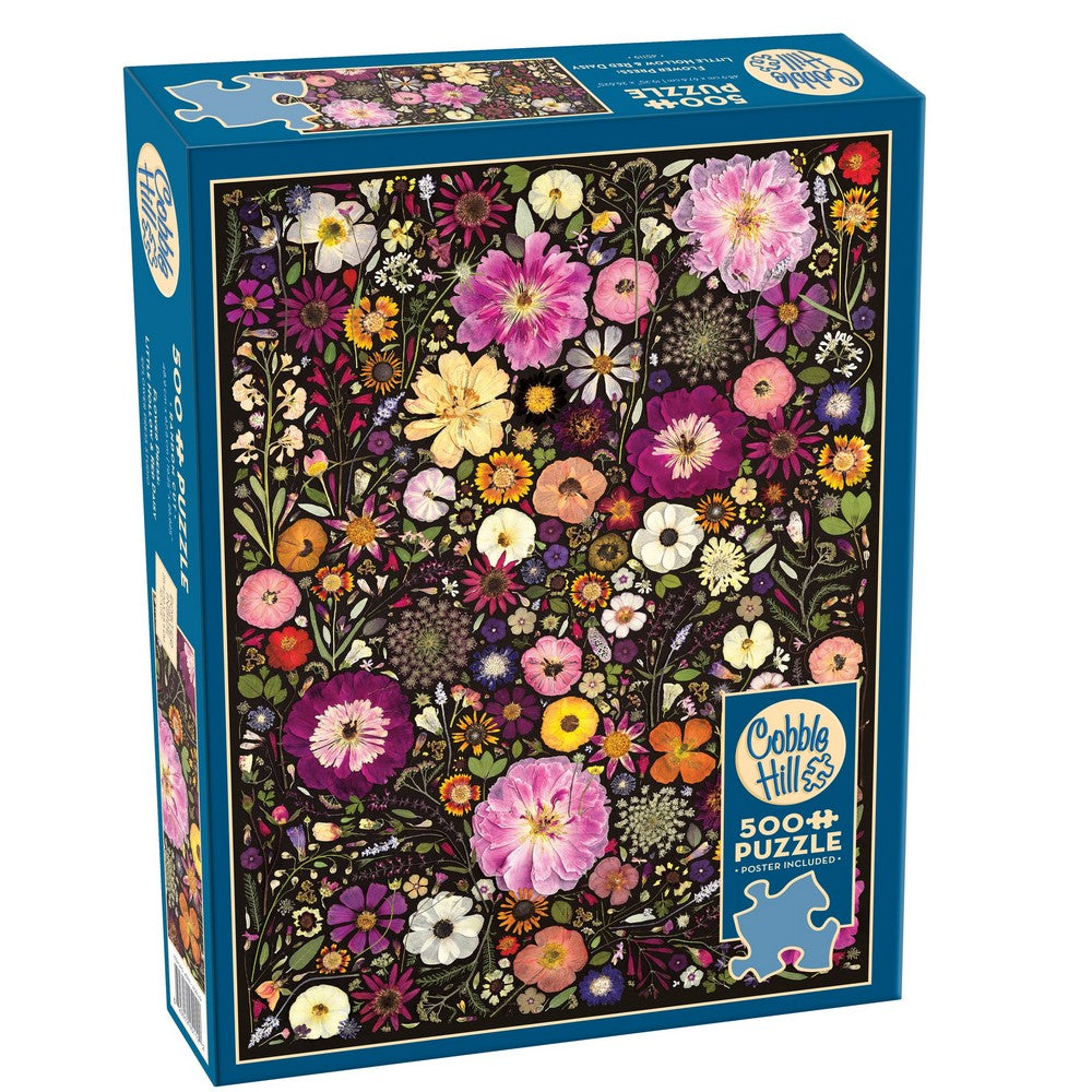 Puzzle - Cobble Hill - Flower Press: Little Hollow & Red Daisy 500pc