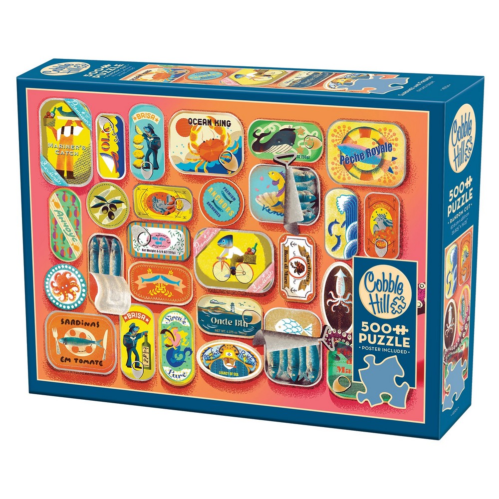 Puzzle - Cobble Hill - Sardines and Friends 500pc
