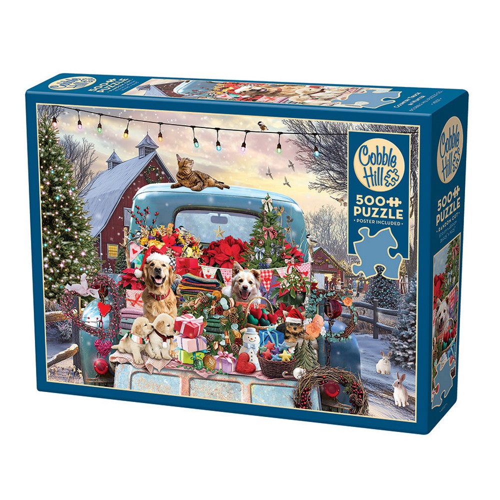 Puzzle - Cobble Hill - Country Truck in Winter 500pc