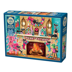 Puzzle - Cobble Hill - Merry Catmas 500pc