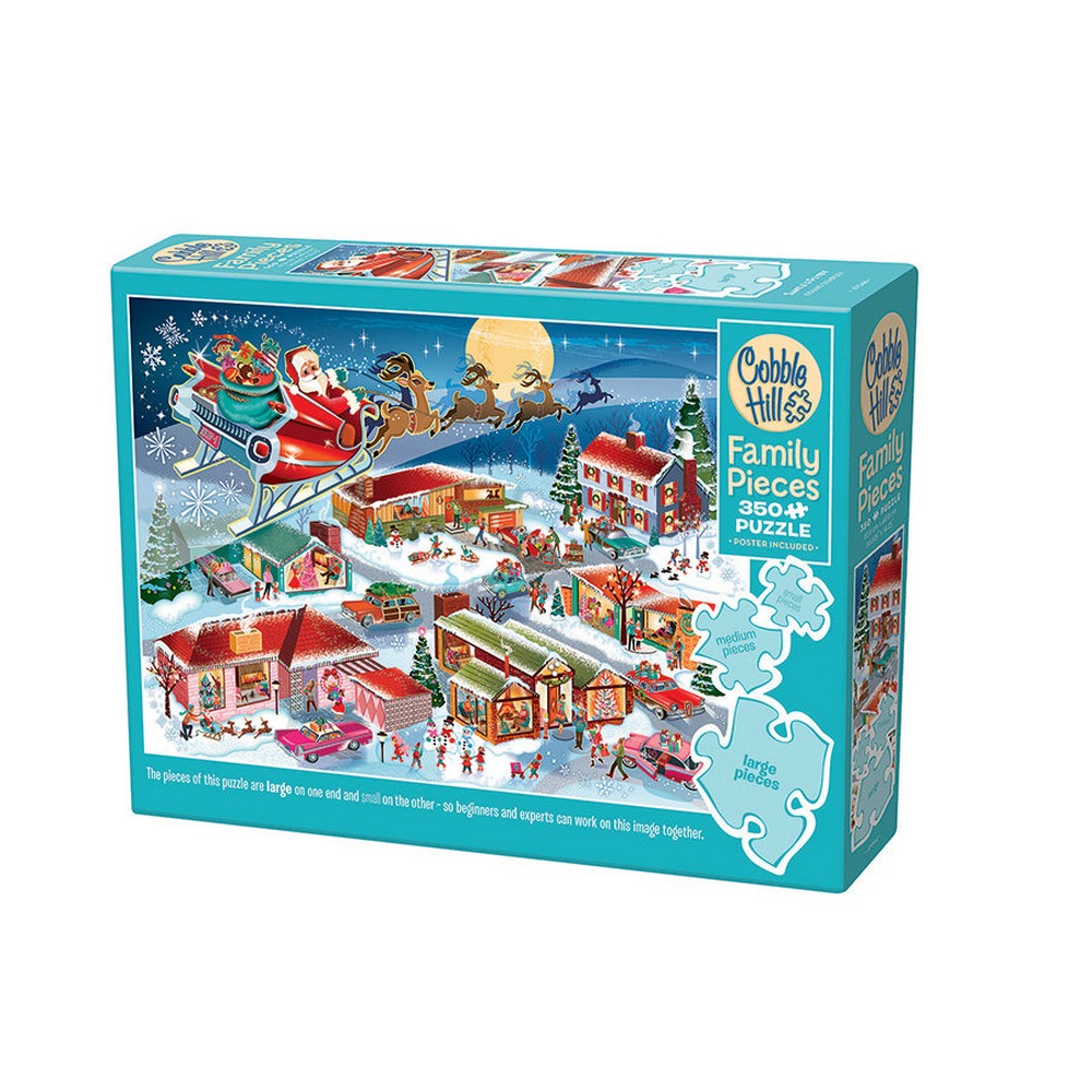 Puzzle - Cobble Hill - Santas Flyby (Family) 350pc