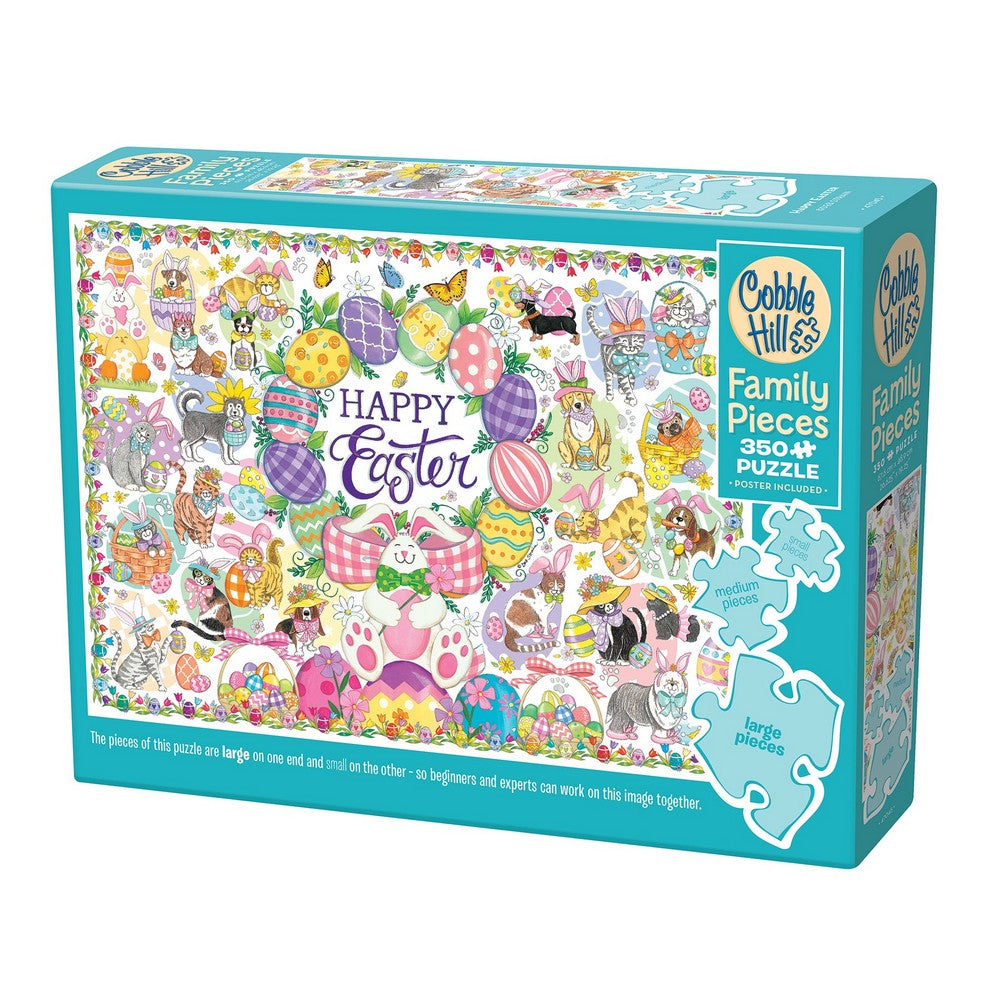 PREORDER Puzzle - Cobble Hill - Happy Easter (Family) 350pc