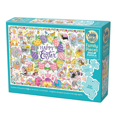 PREORDER Puzzle - Cobble Hill - Happy Easter (Family) 350pc