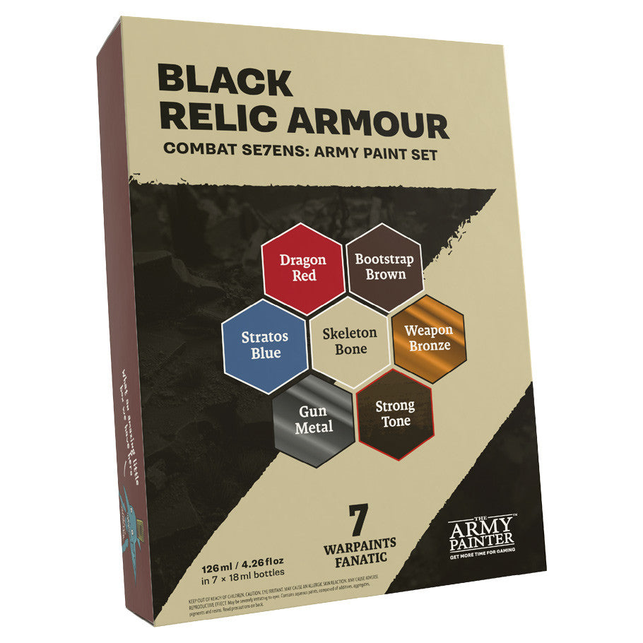 PREORDER Army Painter - Combat Se7ens - Black Relic Armour