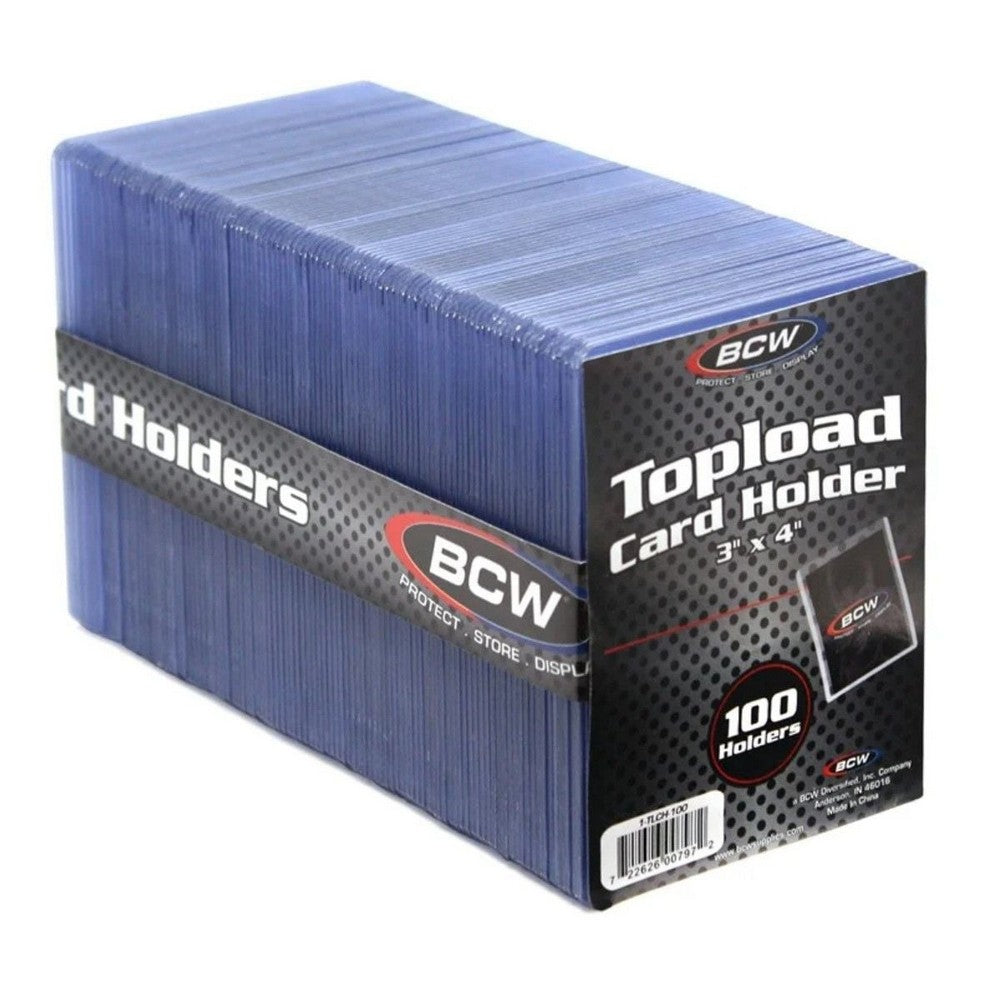 PREORDER BCW - Toploaders - Topload Holder - 3 X 4 - 100 Ct. Pack