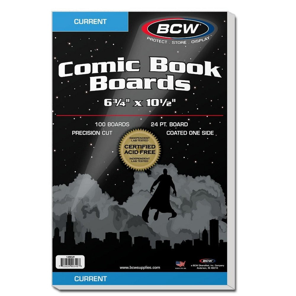 PREORDER BCW - Comic Boards - Current Backing Boards - 6 3/4 X 10 1/2