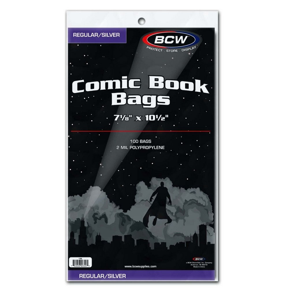 PREORDER BCW - Comic Bags - Silver/Regular Comic Book Bags