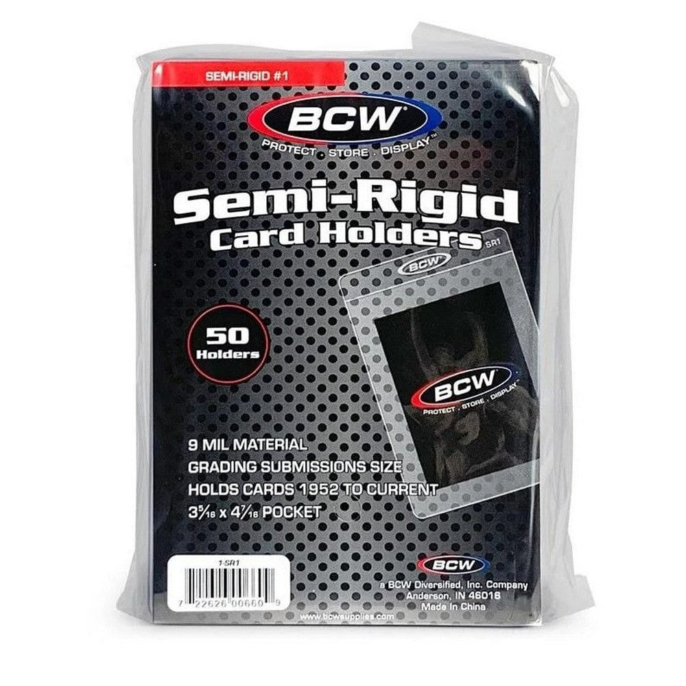 PREORDER BCW - Toploaders - Semi-Rigid Card Holder #1 - 3 5/16 X 4 15/16