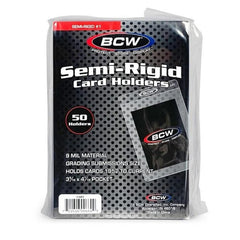 PREORDER BCW - Toploaders - Semi-Rigid Card Holder #1 - 3 5/16 X 4 15/16