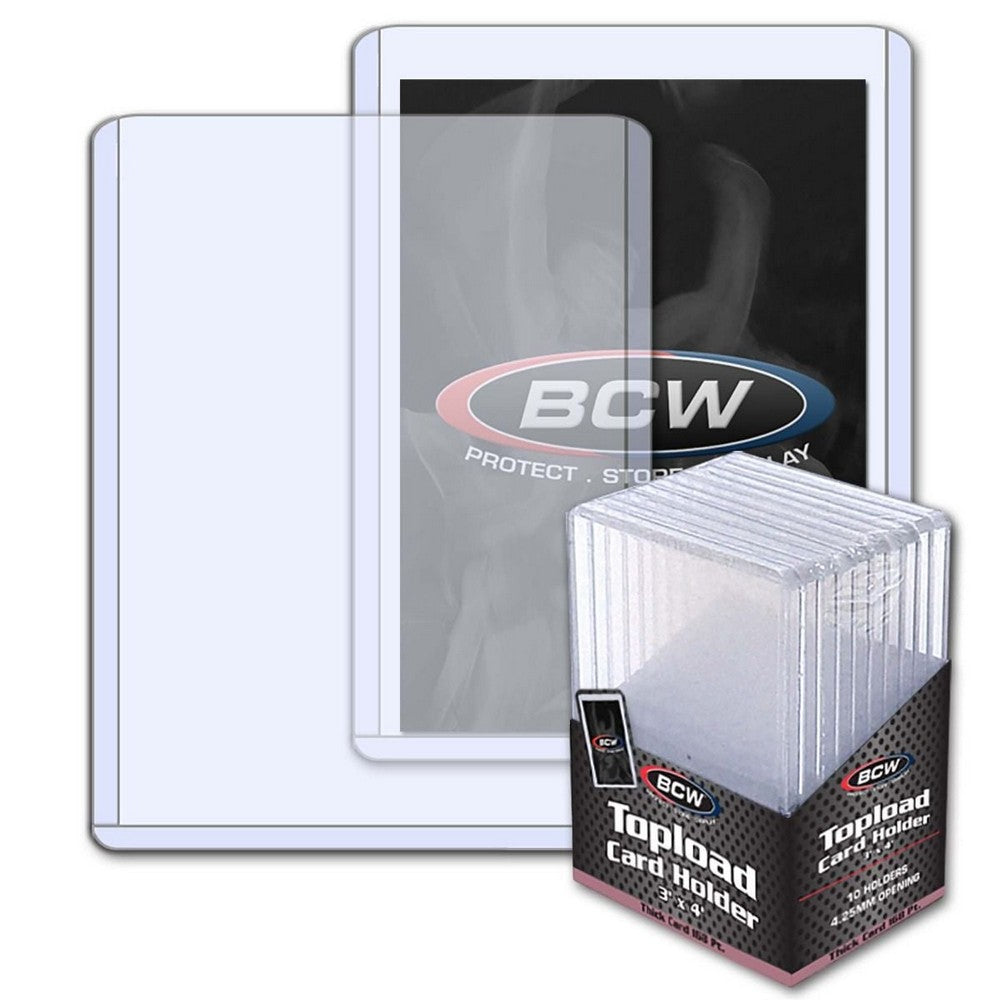 PREORDER BCW - Toploaders - Topload Holder - 3X4X4.25 Mm-168 Pt. Thick Card